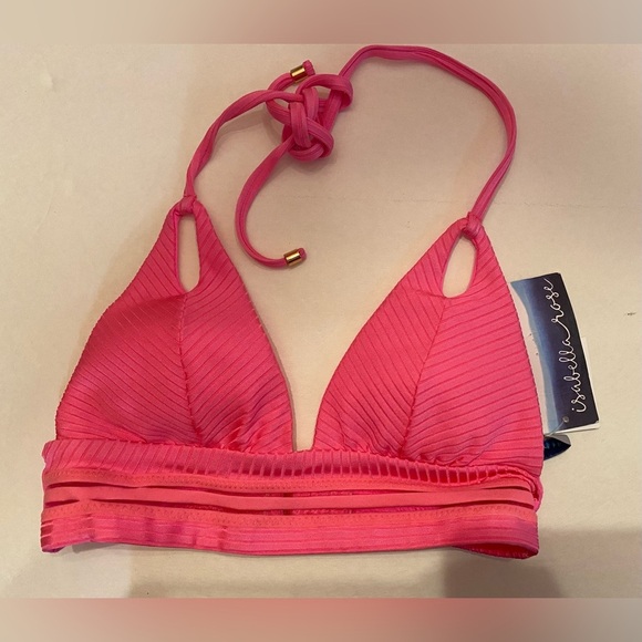NWT Isabella Rose Bikini Top Pink Size Small - Picture 1 of 6